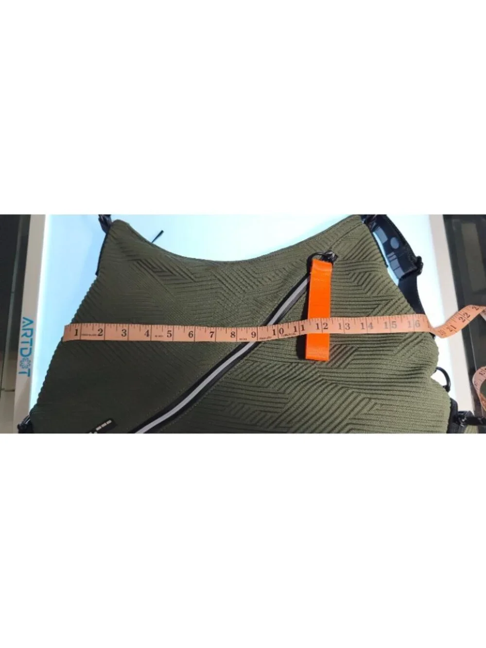 : Go Dash Dot Infinity Bag Olive Green Hobo Tote Gym Yoga Travel Shoulder Purse